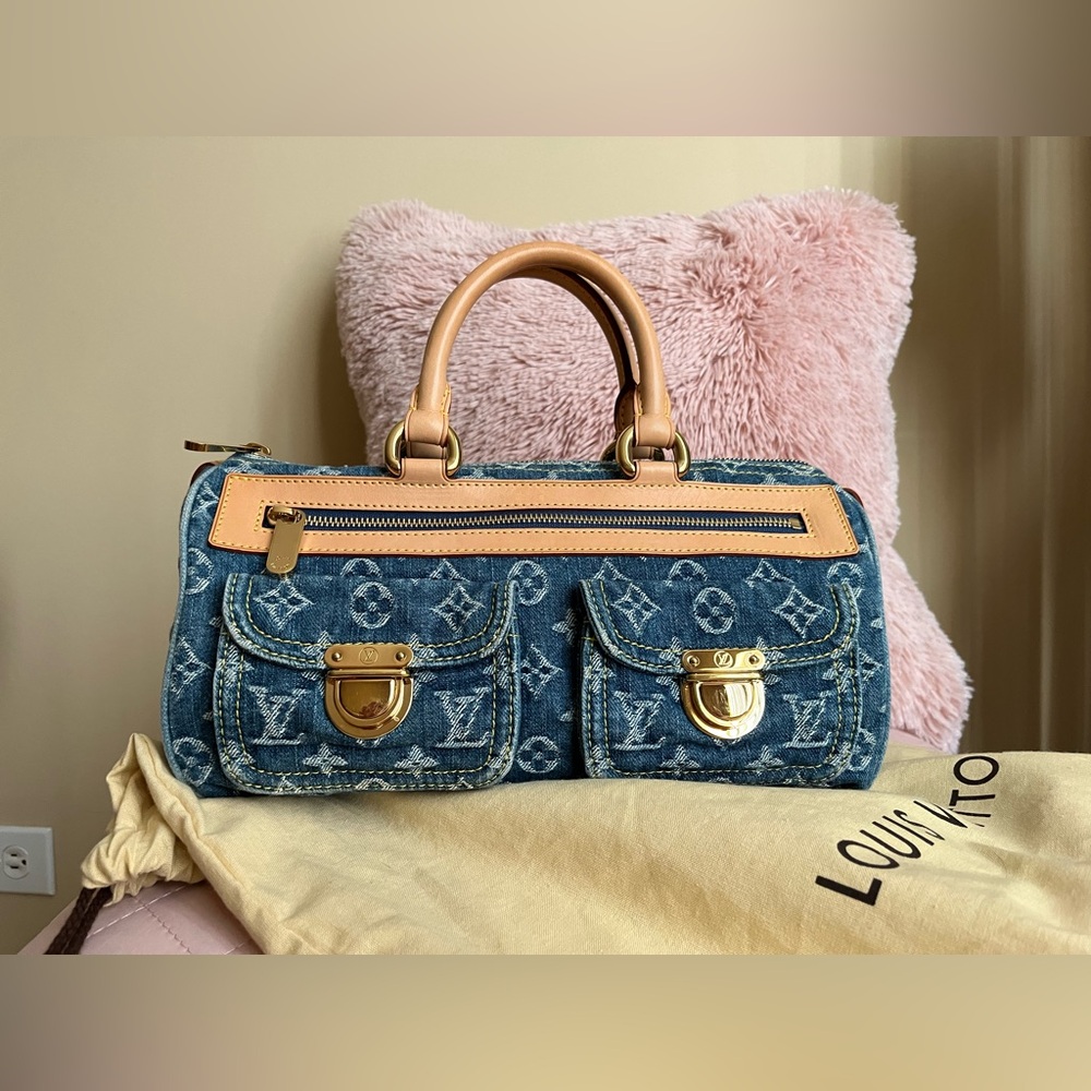 Louis Vuitton Monogram Denim Neo Speedy Handbag 🩵💙